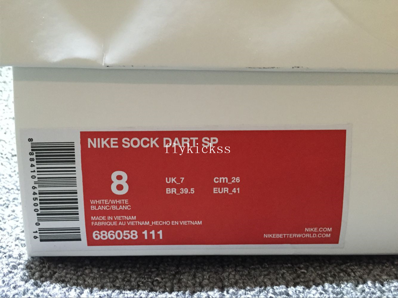Nike Sock Dart SP White